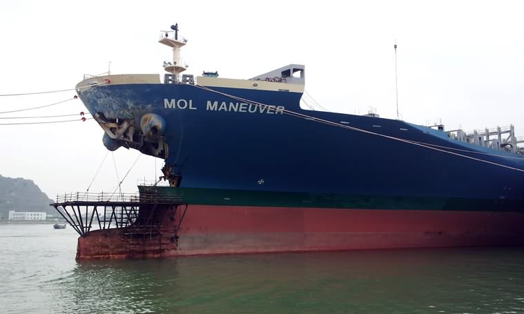 Container ship dockyard agency services-M/V MOL MA...