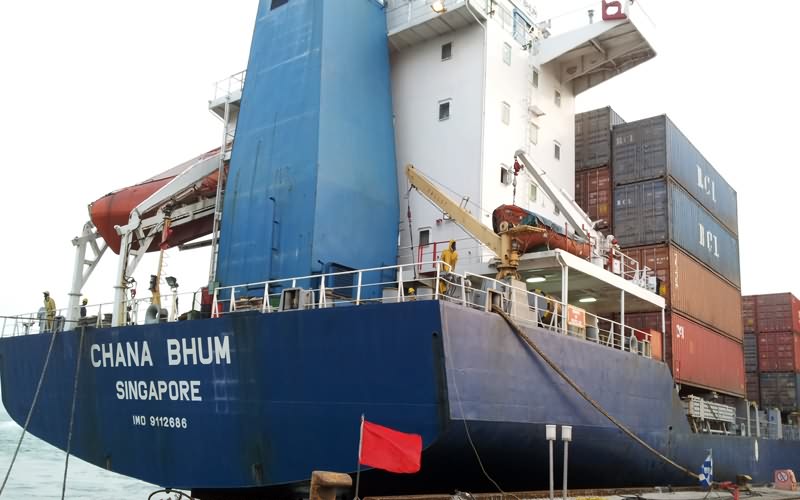 Newly liner agency service of ship's maiden voyage